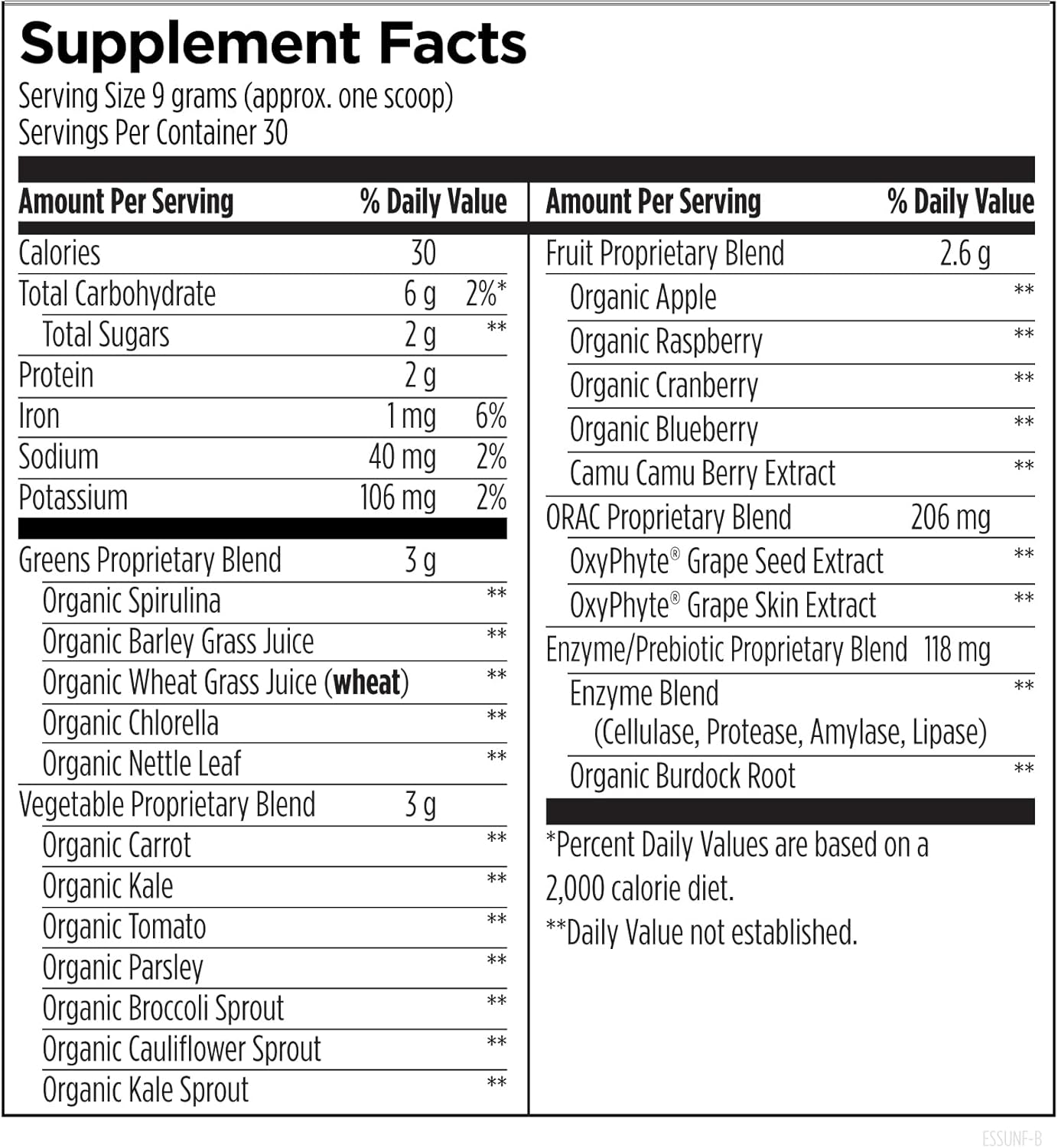Designs for Health EssentiaGreens and Reds (Unflavored, 30 Servings), Vegan Superfood Powder with Spirulina, Kale, Apple & More, for Daily Nutrition and Digestive Health