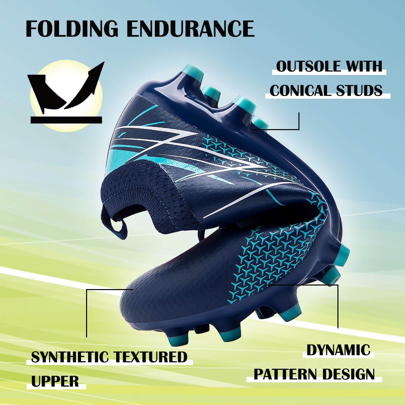 Zapatos de Fútbol para Hombre Botas de Futbol Tacos Calzado de Fútbol Zapatillas de Futbol Zapatillas Deporte Zapatos de Entrenamiento Talla 39-45