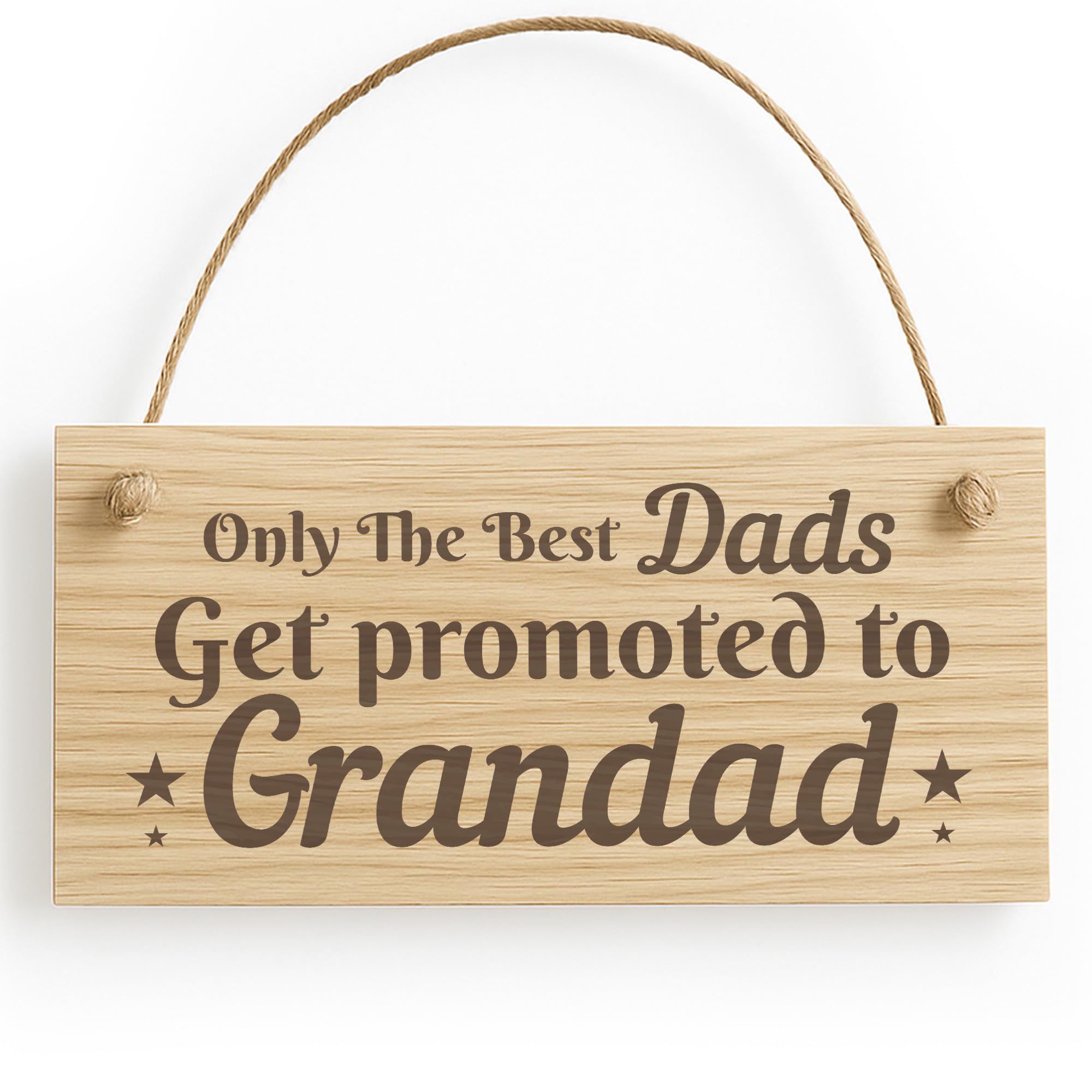 Red Ocean Grandad To Be Gifts Novelty Engraved Plaque Gift For Dad, Fathers Day, Gifts From Daughter