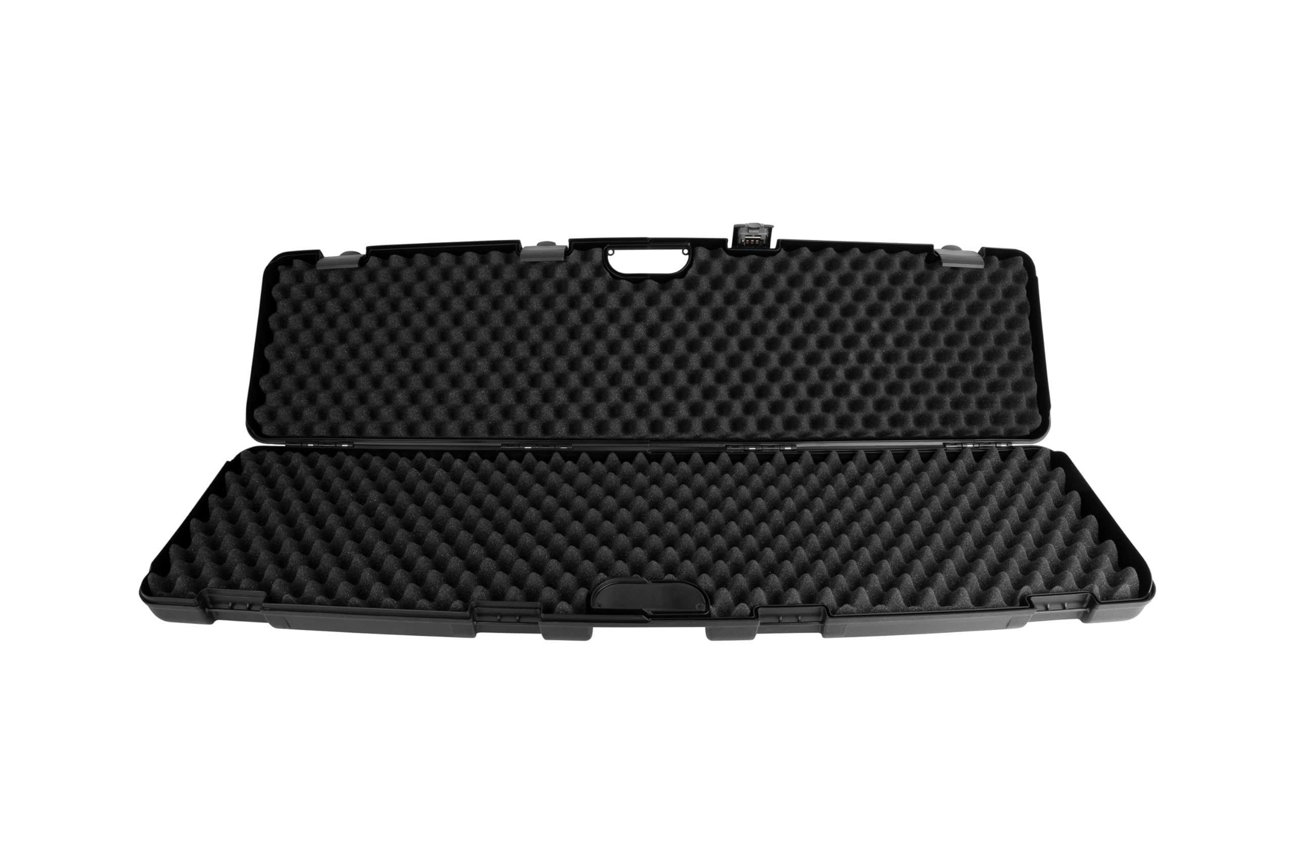 GSG Gewehrkoffer 118 cm mit Zahlenschloss Hartschale Waffenkoffer Langwaffe Luftgewehrkoffer Transportkoffer Schutzkoffer Fotokoffer Langwaffenkoffer Waffen Koffer abschließbar mit Noppenschaum