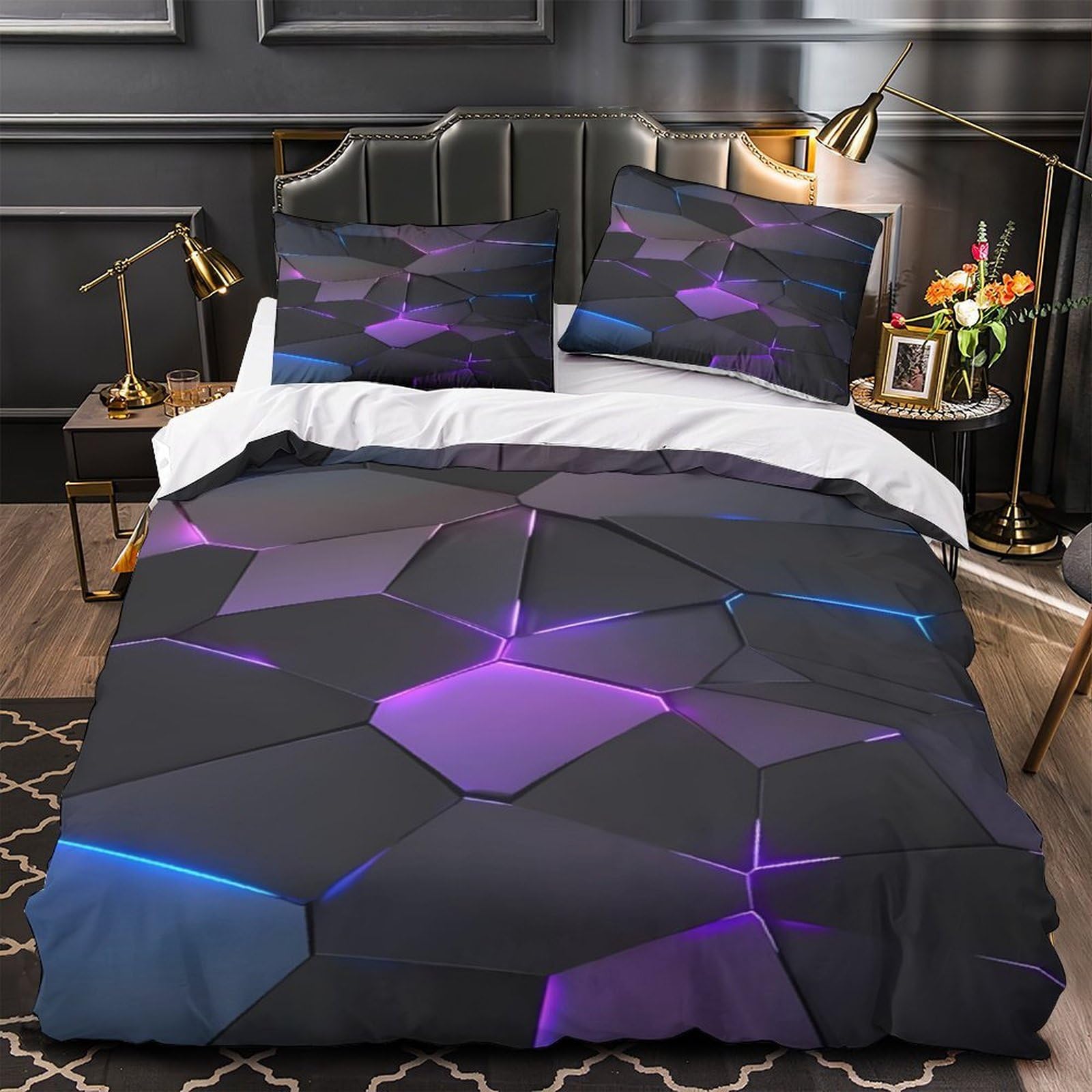Nains de jardin parure de lit super douce effet 3D en microfibre résistante