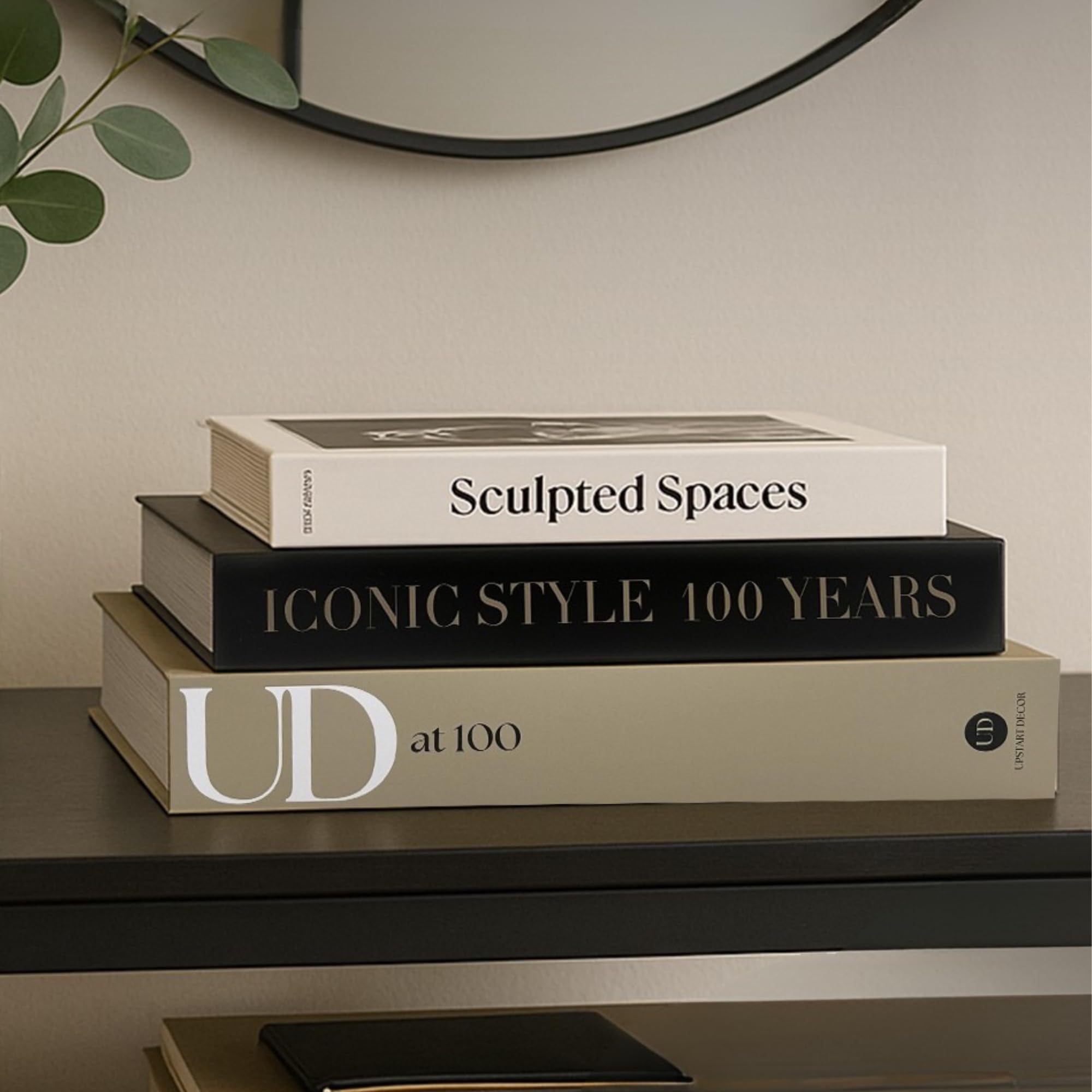 Amazon.com: Aesthetic Decorative Books Set of 3 Designer Faux