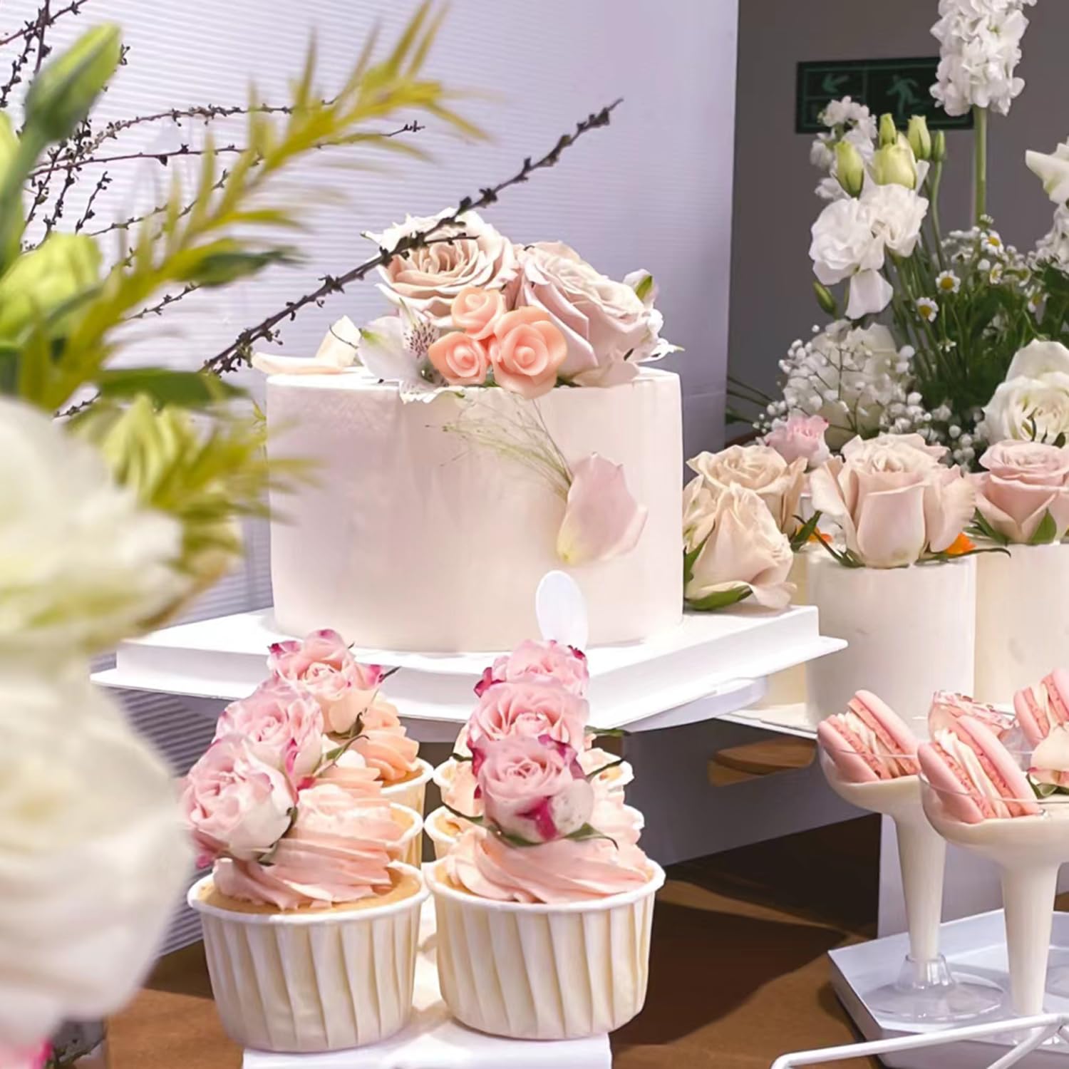 Rosen Silikonform Für Fondant & Schokolade – Wiederverwendbare Gießform Für Kuchen-Deko, Cupcake-Topper, 5,5x6,3 Cm