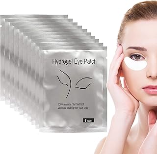 Under Eye Gel Pads, 25 Pairs Eye Pads, Lints Free Eyelash Pads, Under Eye Gel Patches for Pro Salon and Individual Eyelash Extension