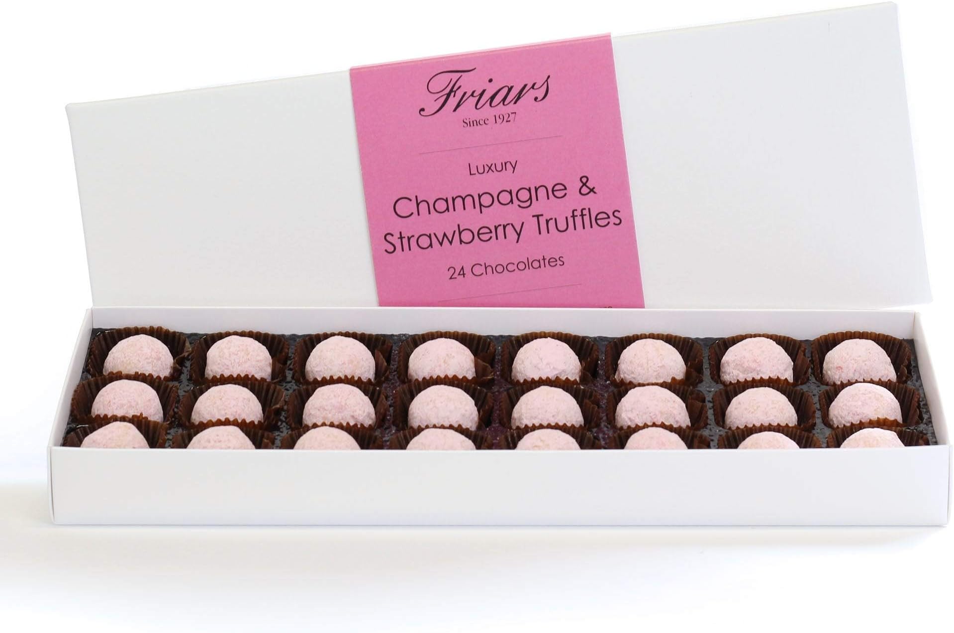 Luxury Strawberry & Champagne Truffles - 24 Chocolates