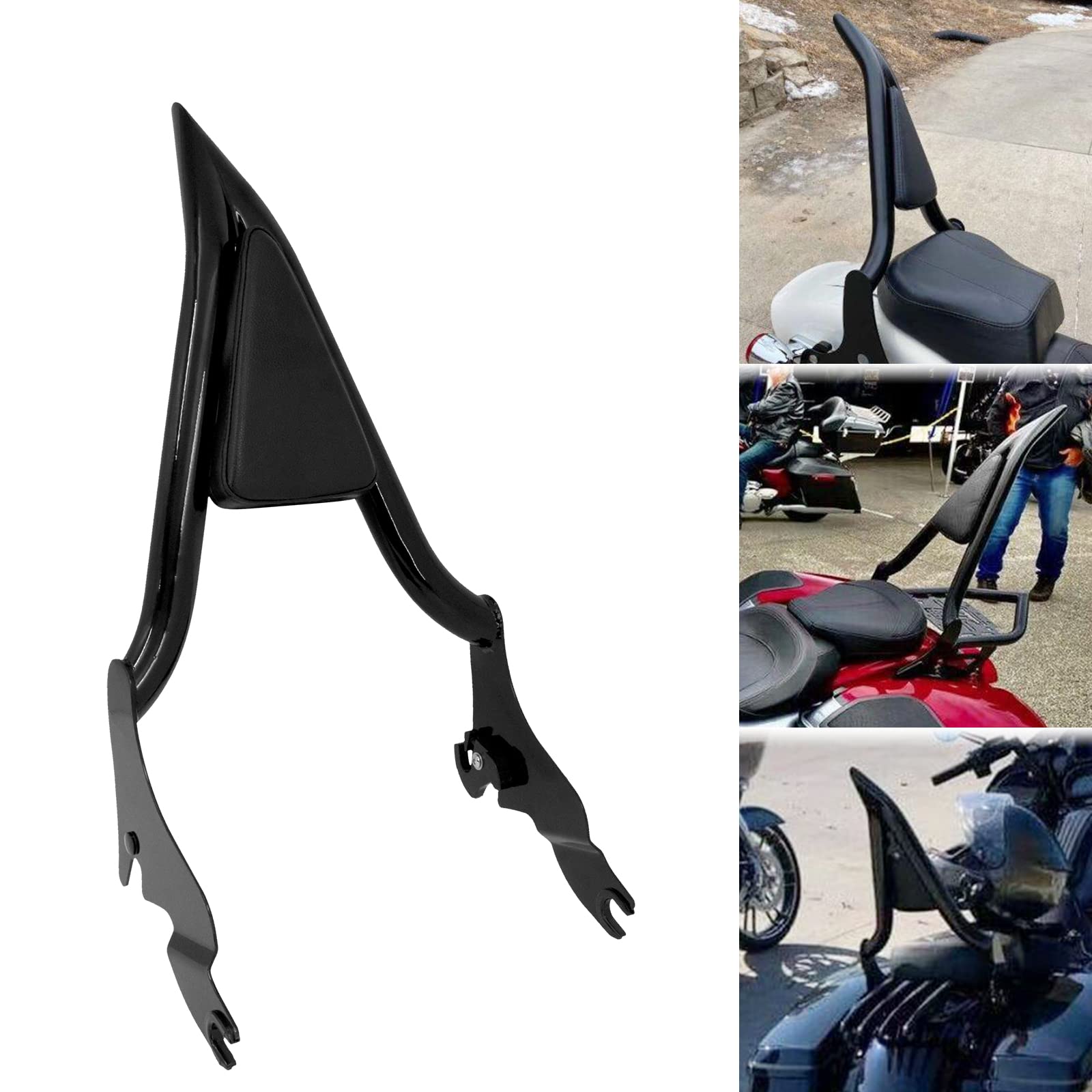 Dossier Passager Amovible Pour Harley Touring 1997-2008 - Chrome - Confort Et Style Pour Road King, Street Glide