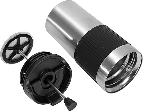 Miniatura 8 de Cafetera portátil, prensa francesa, taza aislada con doble pared de acero inoxidable, 16oz,. vaso, prensa francesa, taza de café portátil, cafetera,
