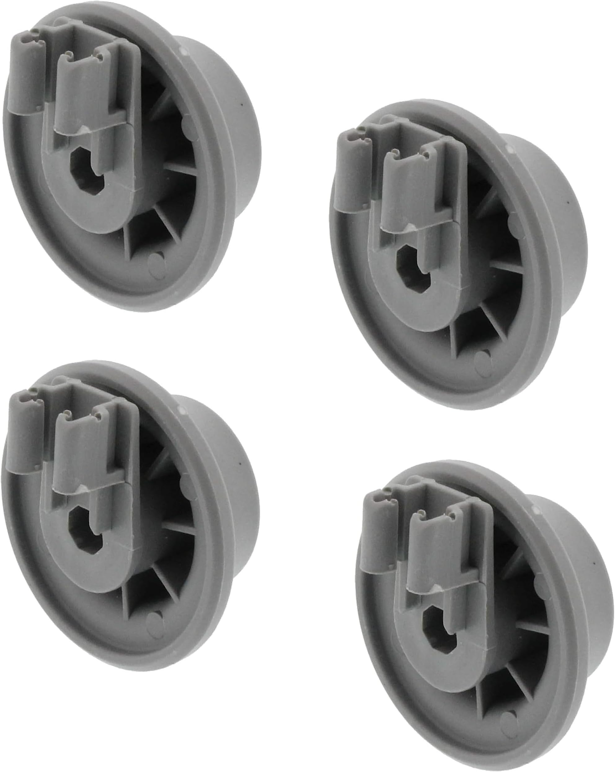 (4 Pack) XPARTCO 611475 Bosch Dishwasher Lower Dishrack Wheel Replaces 00611475, AP4339780, PS8727387