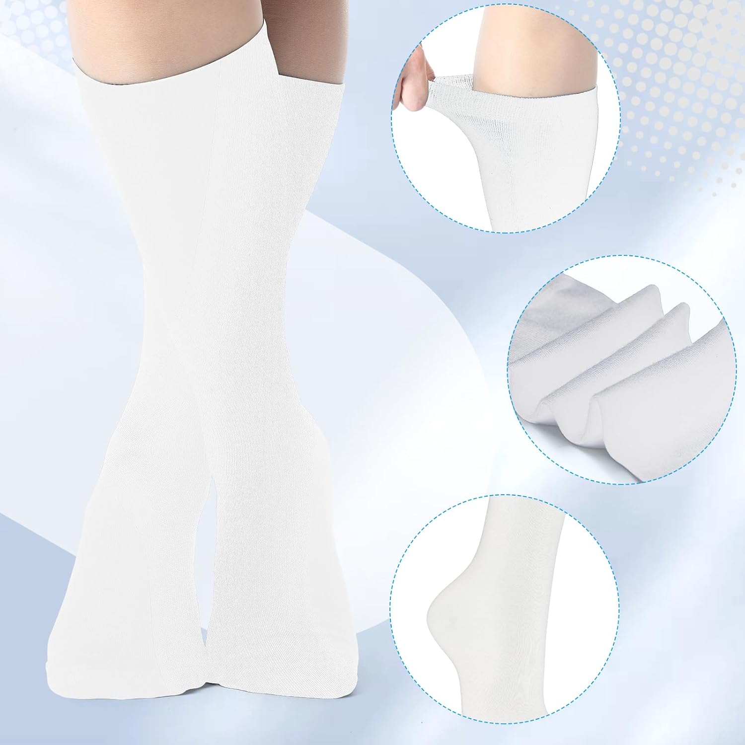 4 Pairs Silk Liner Socks Ultra-lightweight Hiking Liners Calf Sweat Absorption Socks for Adult