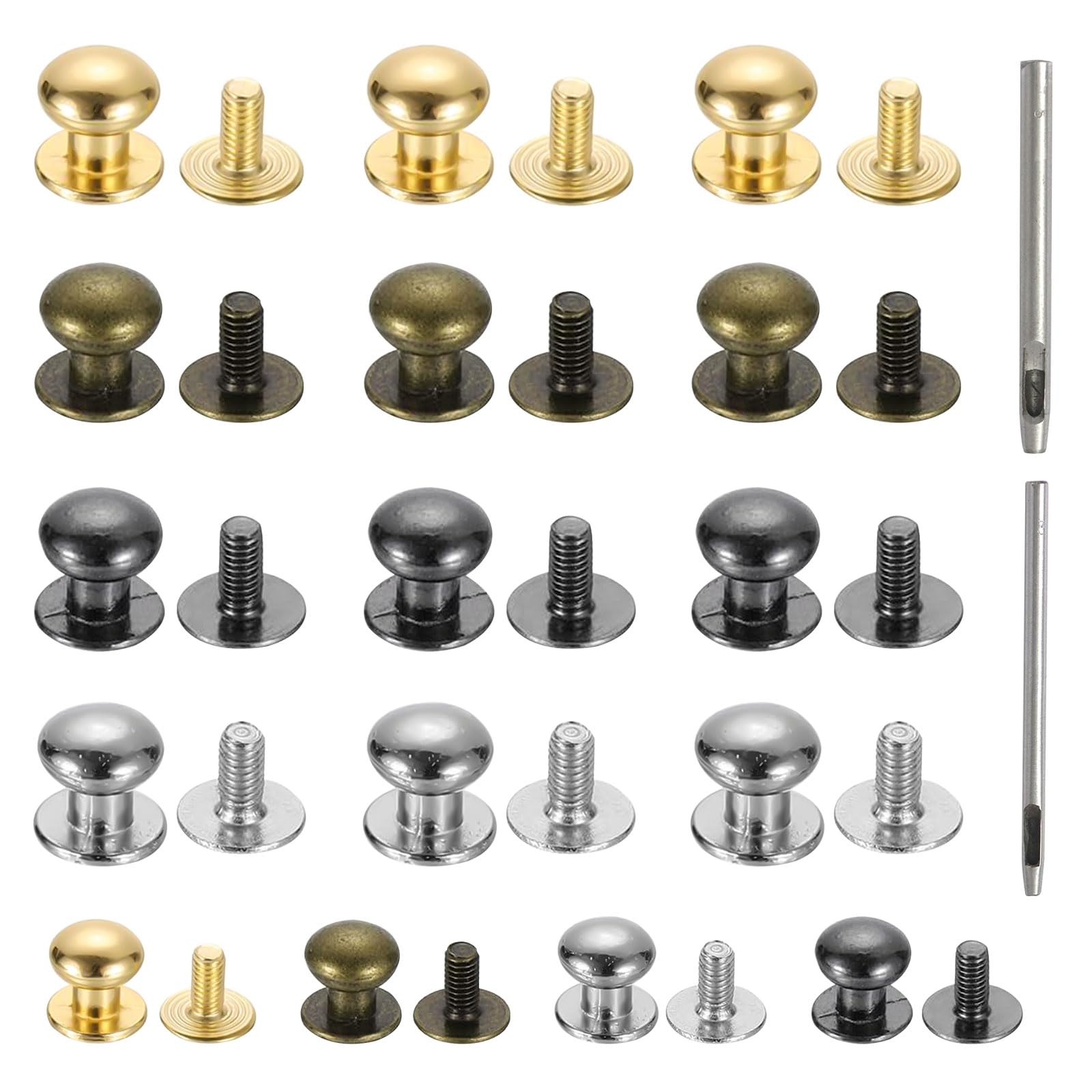 10 Fermoirs à Vis En Cuivre 4x8 Mm - Marque Preciosa, Fabrication France, Neuf, Port Gratuit