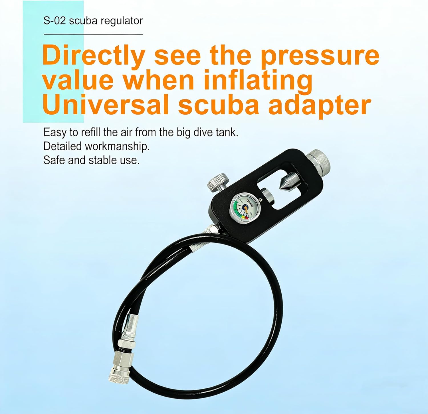 Propane Tank Refill Adapter 1 Lb Propane Tank Refill Adapter Portable Scuba Tank Refill Adapter Aluminium Alloy Diving Oxygen Cylinder Refill Adapter Propane Refill Accessory