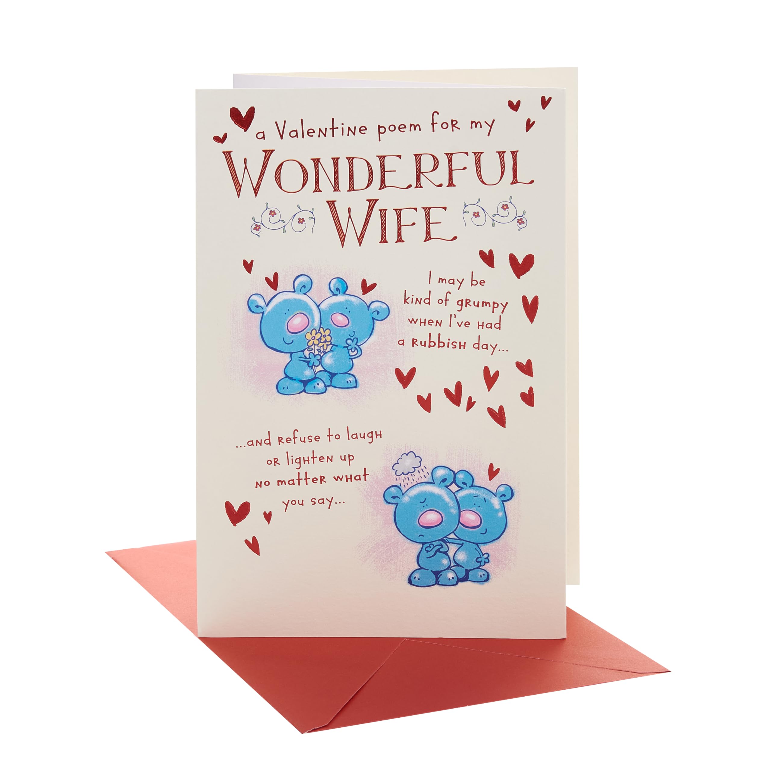 UK Greetings | Valentine's Day Card for Wife | Blue Bears Design