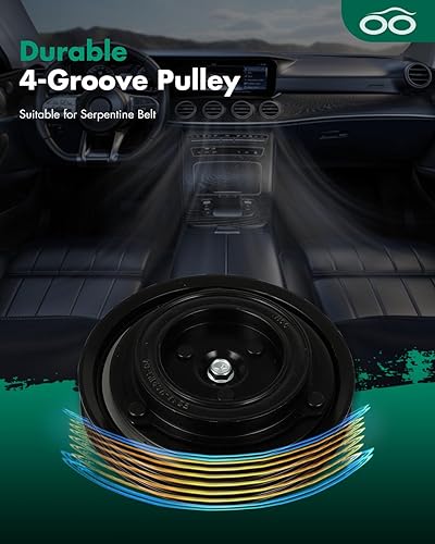 Miniatura 5 de SCITOO Embrague del compresor de CA 2005-2006 apto para Kia Spectra5 2.0L 2005-2010 apto para Kia para Sportage 2.0L CO 21014C