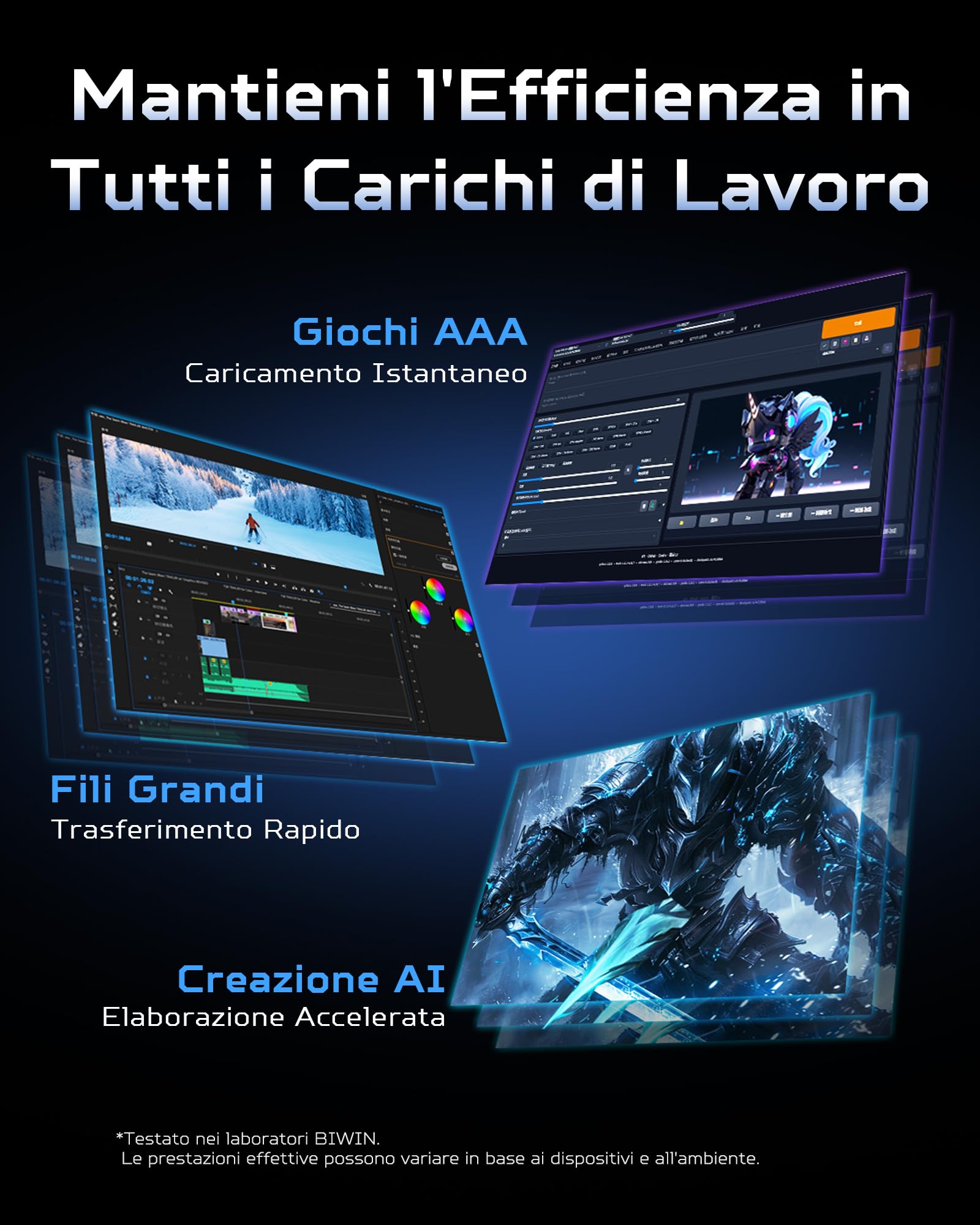 Acer Predator GM9 M.2 NVMe SSD 1TB PCIe 5.0 – Velocità di lettura fino a 14500 MB/s – Disco interno Gen5 per uso professionale – Alimentazione per il gioco compatibile con PC e laptop.