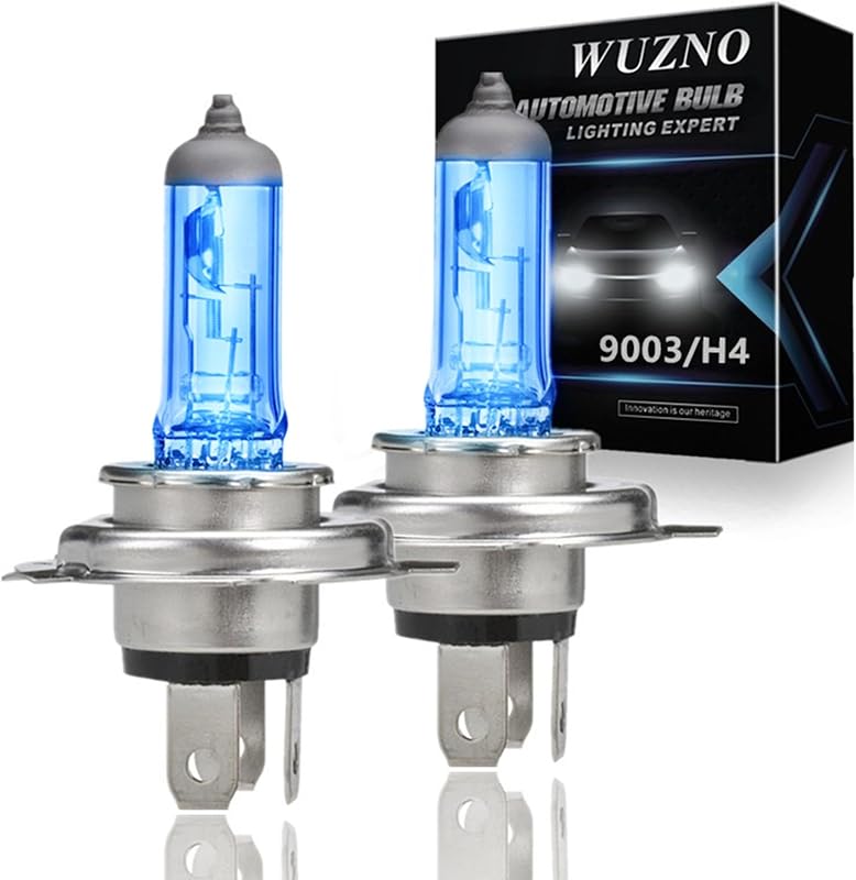 Lâmpada de farol halógena 9003/H4 Wuzno 12 V 60/55 W 5000 K WZ-5K2H4 – Conjunto com 2 unidades