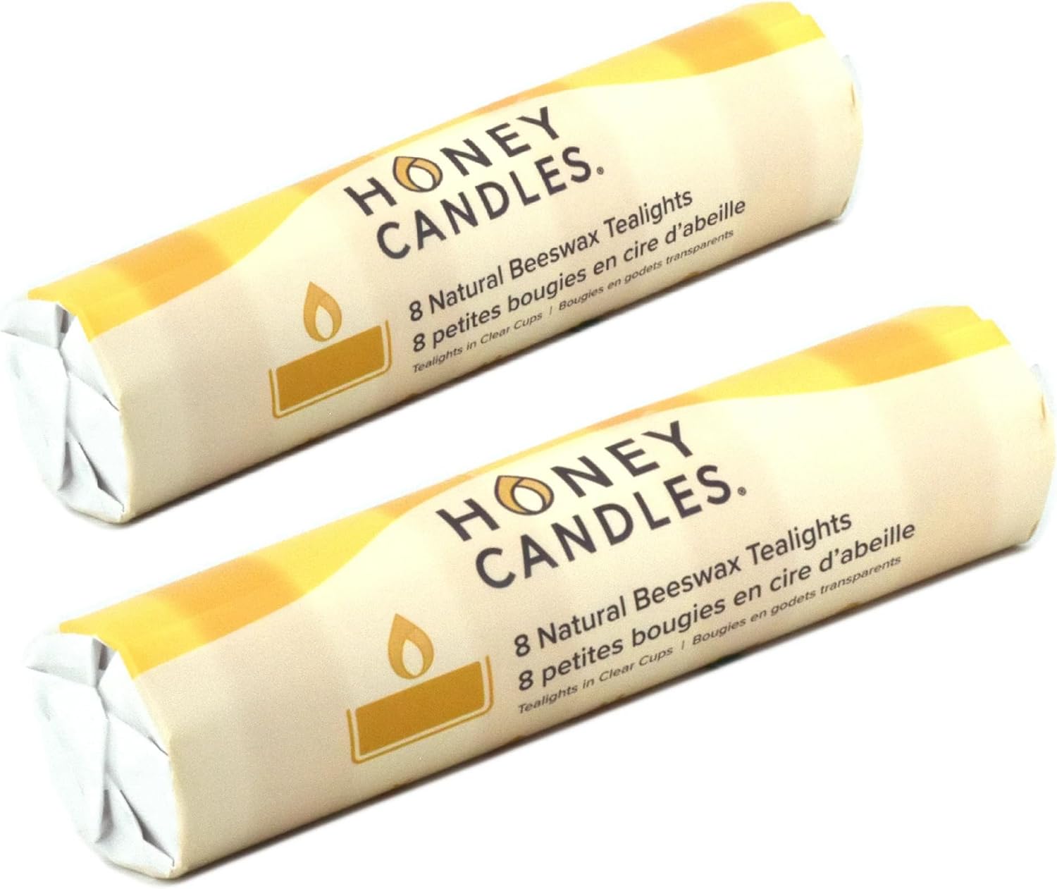 Honey Candle 100% Pure Beeswax Tea Lights Candles (Pack of 8)