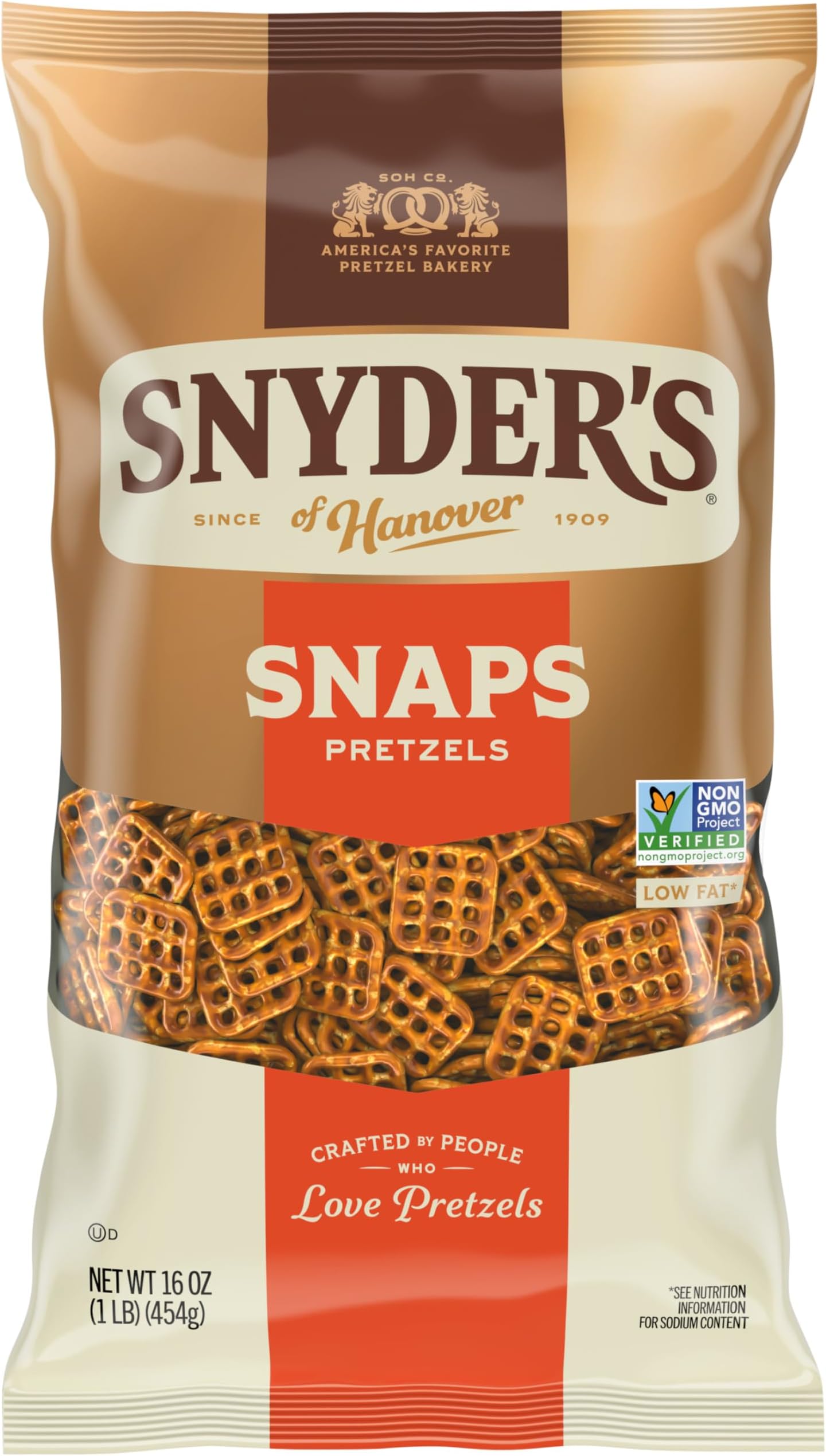 Snaps Pretzels, 16 Oz Bag