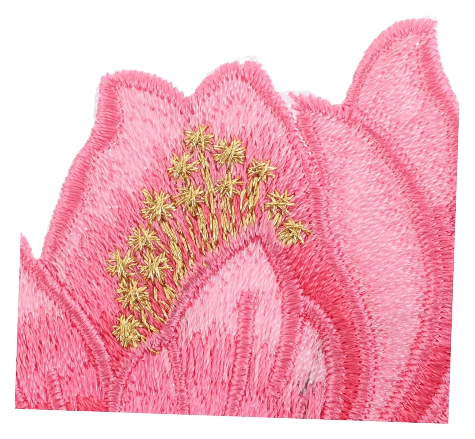 Applikationen für Kleidung, 4 Stück Stickerei-Patch Lotus Eisen dekorativ