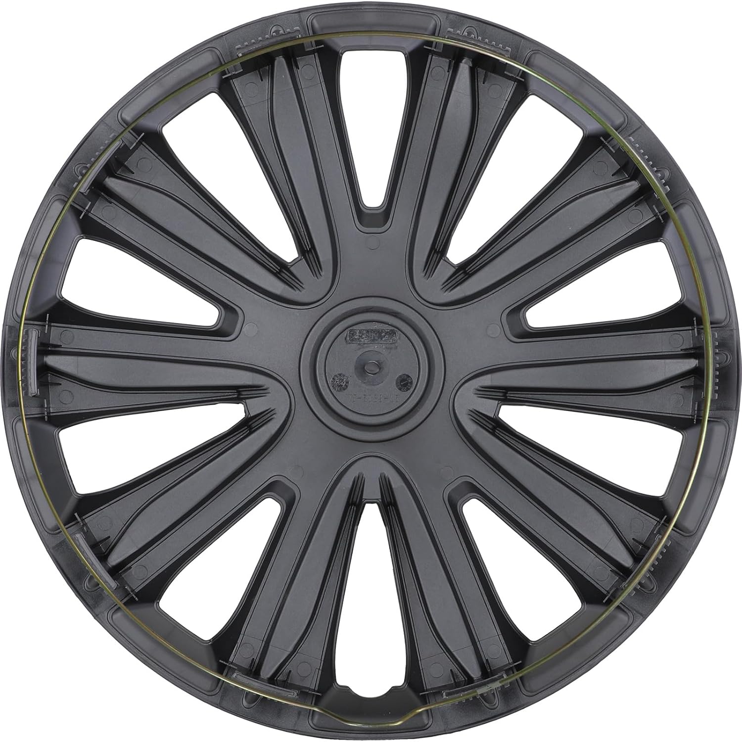 Auto Hubcap Set, R16 Hubcap Wheel Cover Replacement, 16 inch Snap On Wheel Cover Kit, Universal Wheel Rim Cover Fits Most of Car Truck SUV Black Lacquer Color