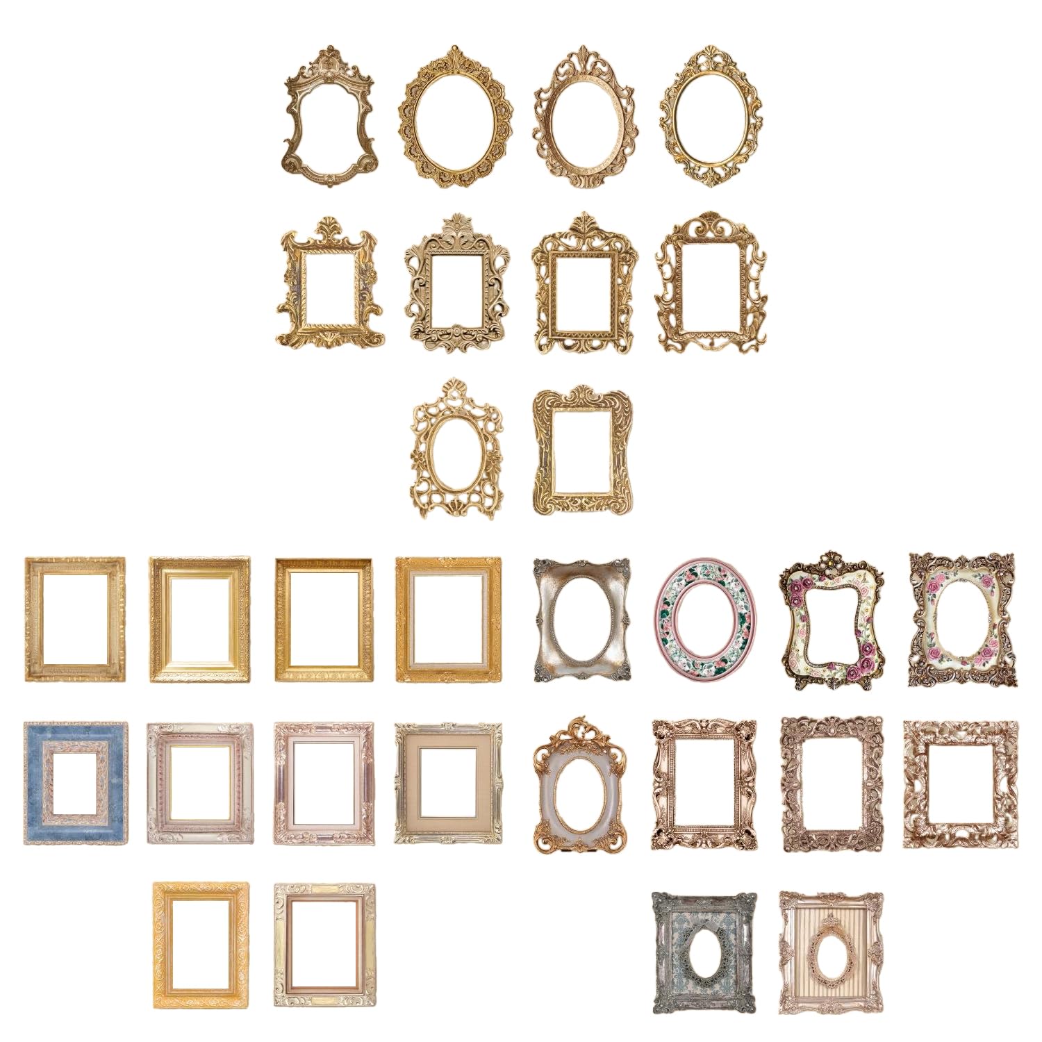 CYNOSURETECH 90 Vintage Border Stickers, Scrapbook Stickers, Decorative Stickers For Decorating Diaries, Scrapbooks, And Notebooks