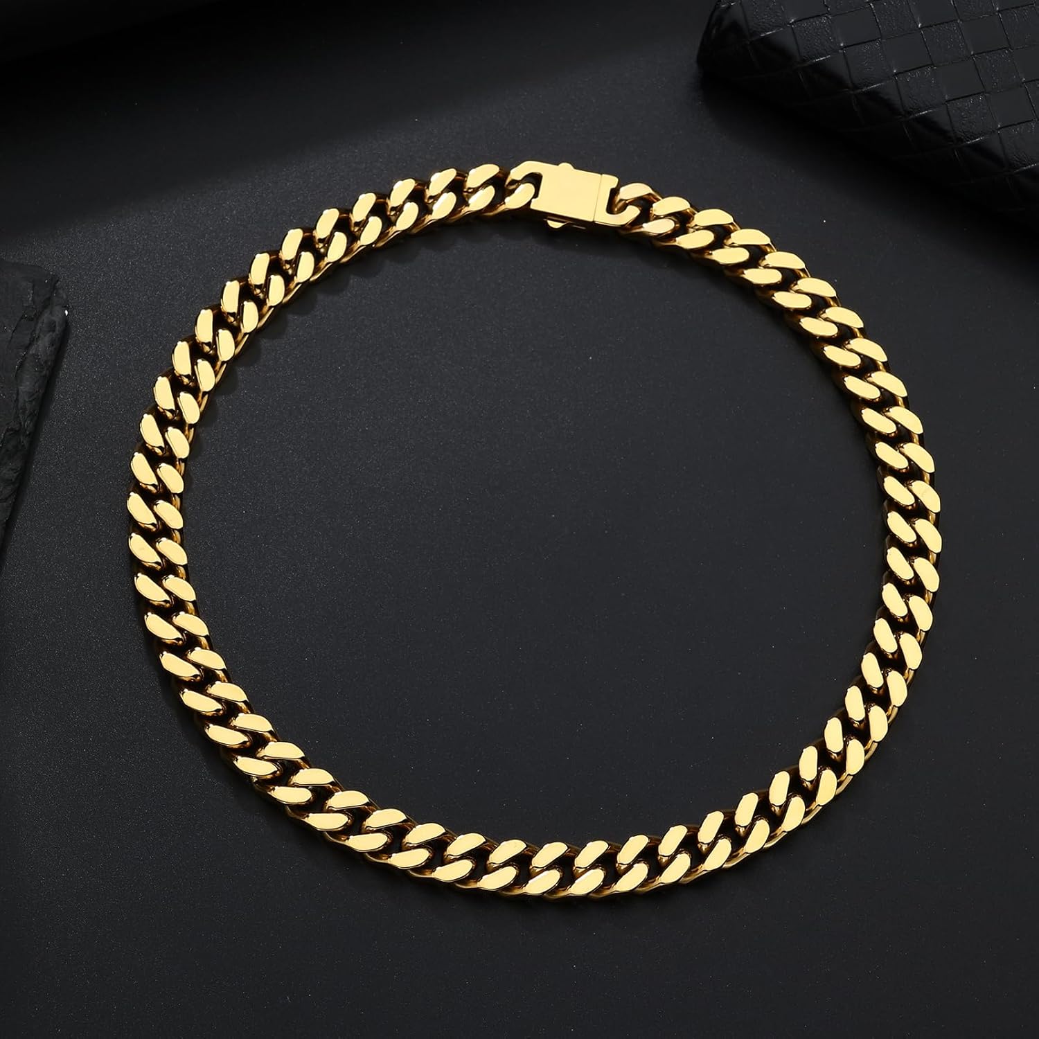 Cuban Link Chain for Men - Stainless Steel Miami Curb Chains Necklace - Gold/Silver Plated Chunky Chain Non-Tarnish Hip Hop Jewelry for Men Women, 9mm/11mm Width, 18"/20"/22"