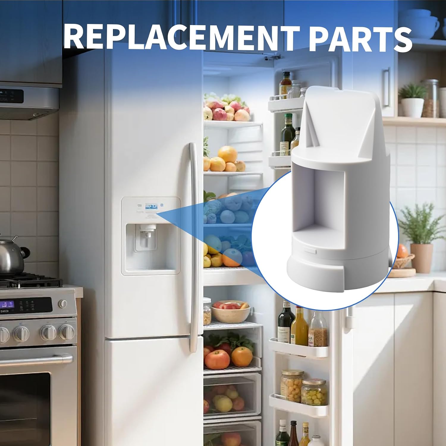 WR17X33825 Refrigerator Water Filter Bypass Plug for GE/Kenmore/Hotpoint fridge, Replacement WR17X30044 AP6989494 PS16217315 17X33825 EAP16217315 Refrigerator Filter Housing Bypass Plug