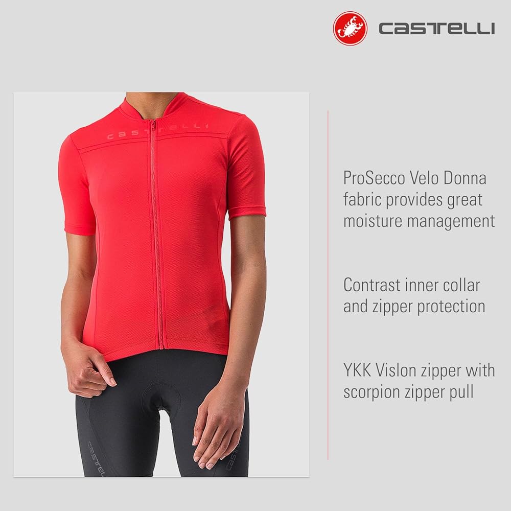 Amazon.com: CASTELLI ANIMA 4 JERSEY SS23 HIBISCUS-081 S : Clothing