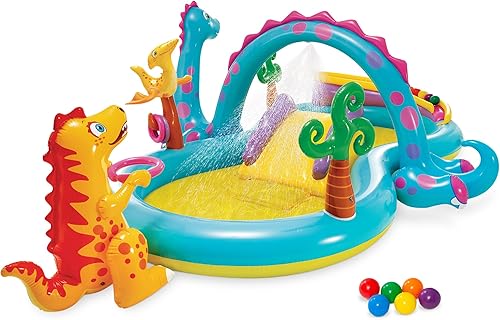 Miniatura 20 de INTEX Friendly Octopus Piscina Inflable para Niños: Piscina Inflable para Niños con Rociador de Agua y Tobogán – Almohadilla para Salpicaduras – 92