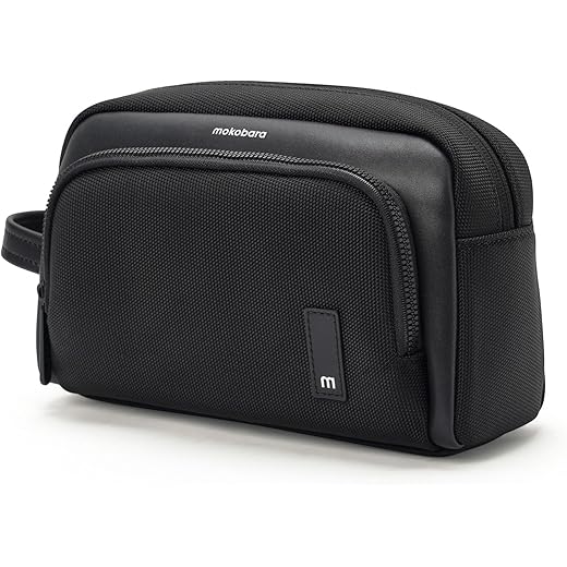 Nylon Wonder Kit Toiletry Bag - Black