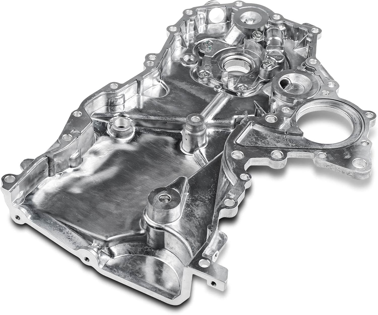 A-Premium Engine Timing Cover with Oil Pump Compatible with Toyota Yaris 2006-2011 Echo 2000-2005 Scion xA xB 2004-2006 1.5L