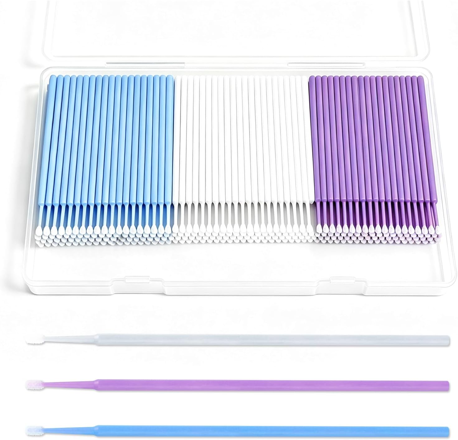 300PCS Disposable Car Touch Up Paint Brushes,Micro Paint Brushes with 1.5mm/2mm/2.5mm for Paints Repair,Universal Micro Applicator Brush for Auto Paints Repair Technician