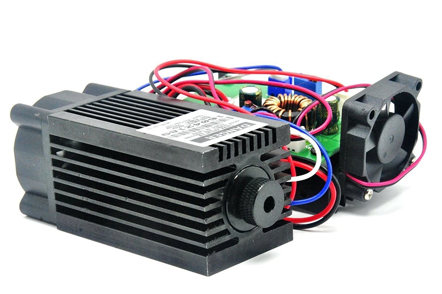 Leistungsstarke 2W 445nm 450nm Blue Laser Diode Dot Modul 2000mw Graveur w / 405nm Goggles