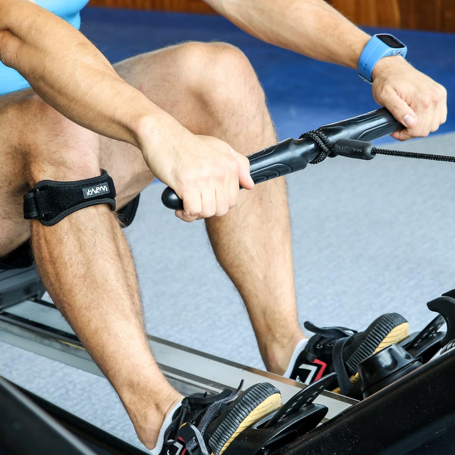 KARM Patella Knee Strap - Patella Tendon Knee Strap for Knee Support, Sports, Meniscus Tear, Patellar Tendonitis. Light Alternative for Knee Braces and Knee Sleeves : Health & Household