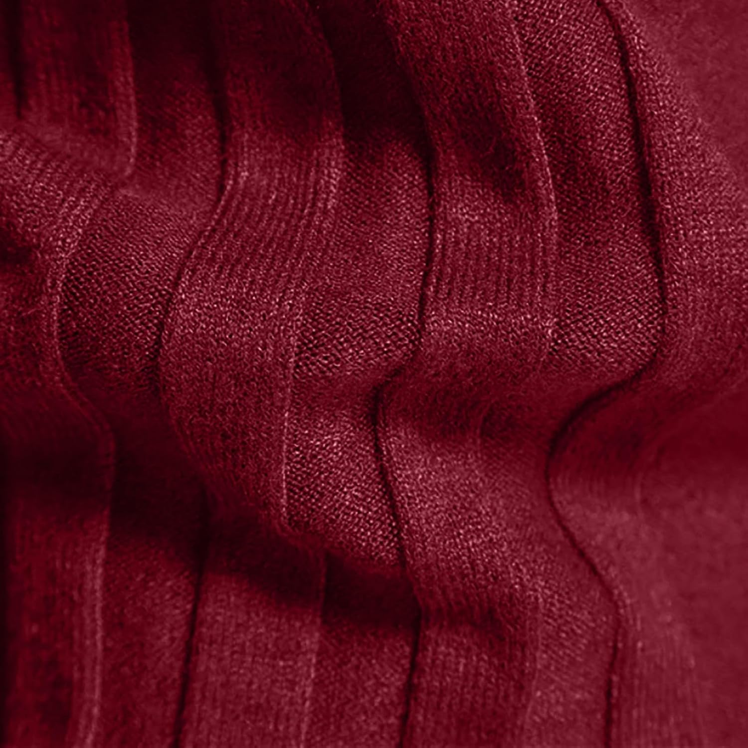 Mens Turtleneck Ribbed Knit Sweater Slim Fit Long Sleeve Warm Shirt