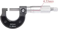 Beslands Mikrométer 0-25mm Mérőcsavar 0.01mm Pontosság Metrikus 6