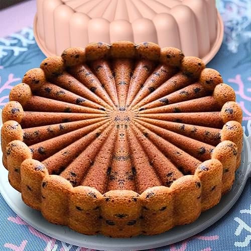 Miniatura 5 de Molde de silicona para tartas Charlotte, molde reutilizable para tartas estriadas, antiadherente, redondos, moldes de silicona para tarta de fresa,