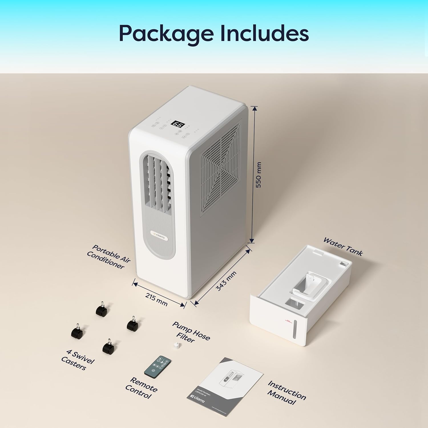 Components included in the CIARRA AWPAC59-W package