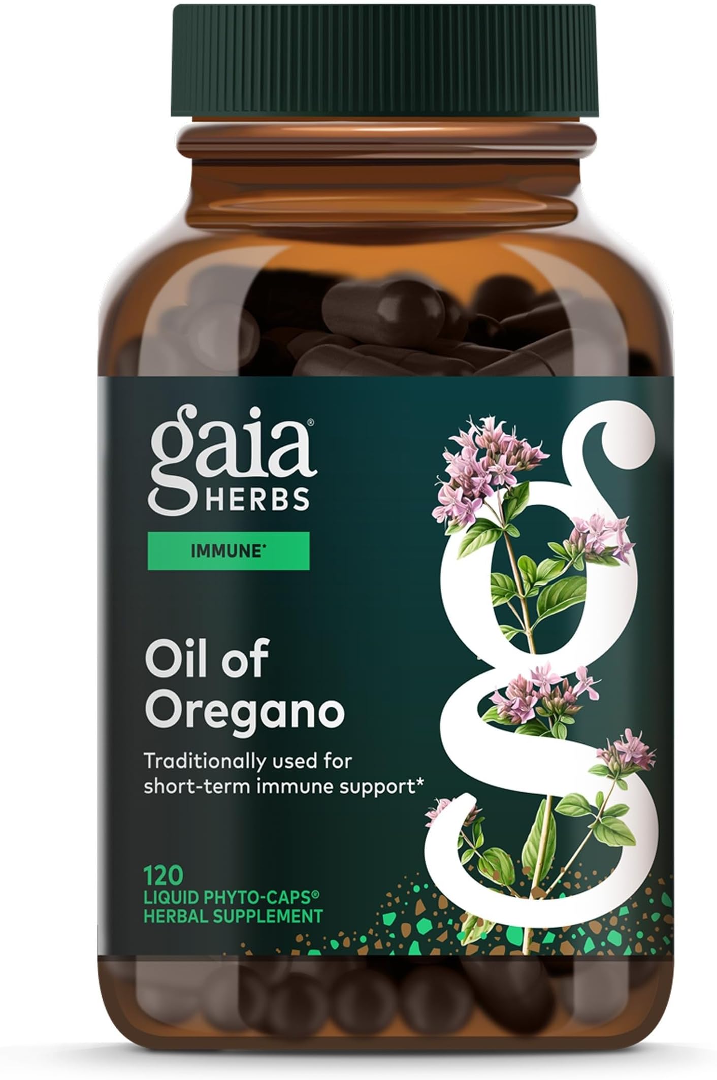 Oil of Oregano Capsules - 230 mg Oregano Leaf - Immune & Antioxidant Support Supplement with Oregano Oil, Carvacrol & Thymol* - 120 Vegan Liquid Phyto-Caps (120 Servings)