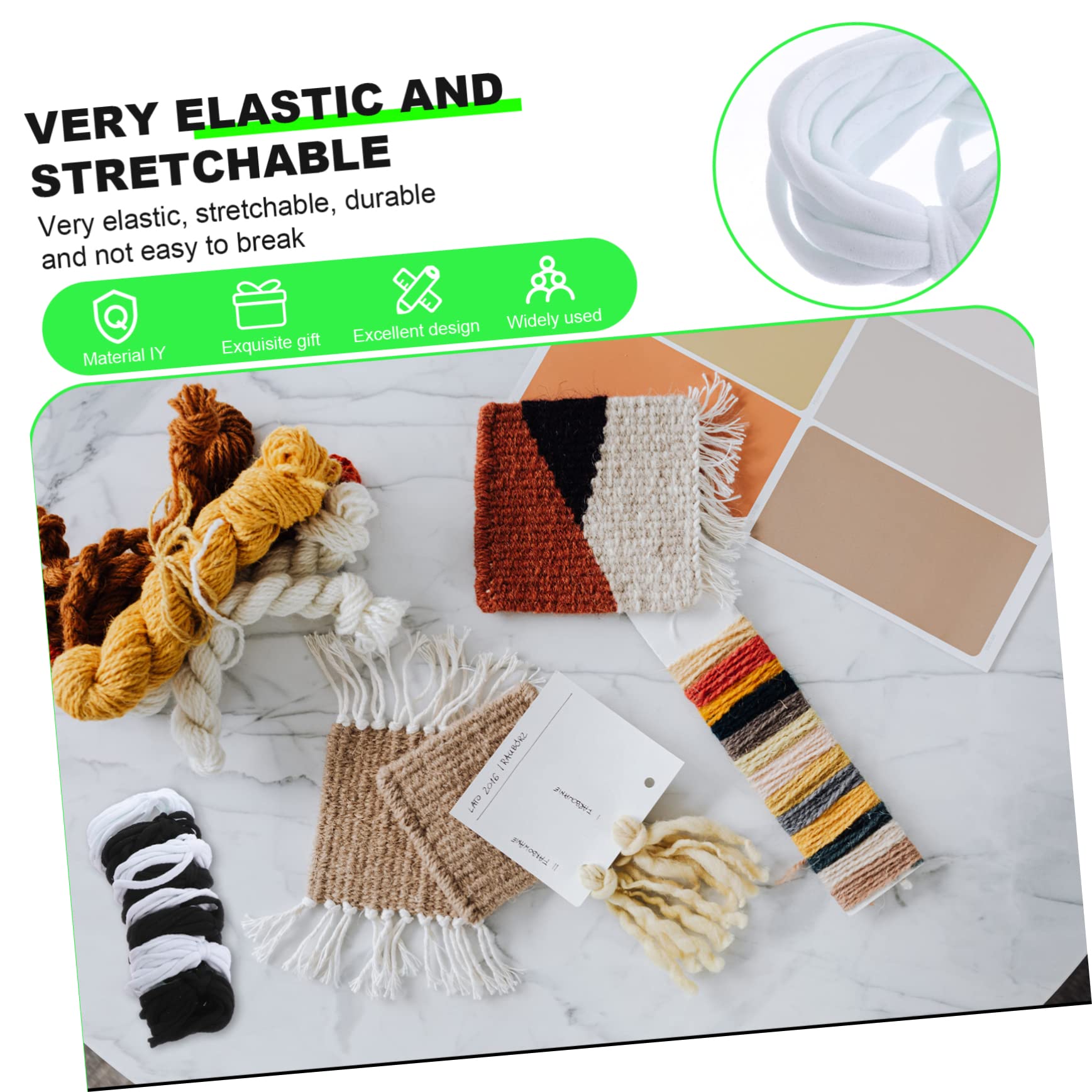 ERINGOGO Elastic Rope Weaving Set 2 Pack of Braided Stretch Knit Toys for Boys and Girls Handmade Craft Loop Loom Loops for Youth Weaving Enthusiasts