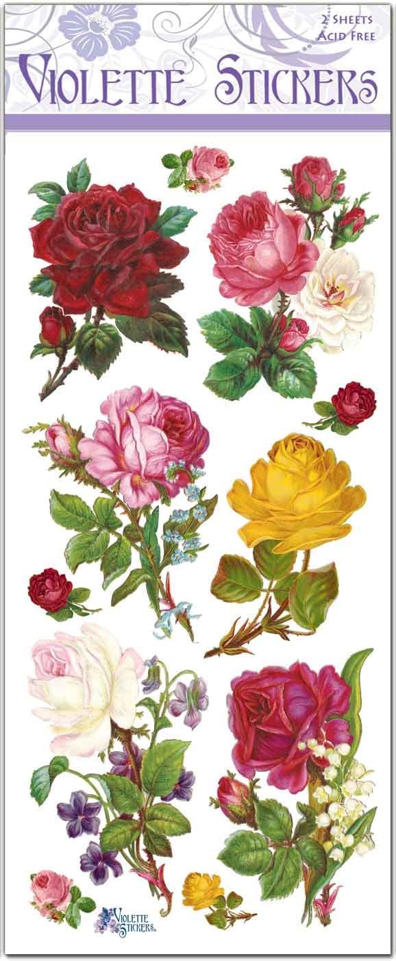 Kaleidoscope Roses from Violette Stickers Amazon.co.uk Home & Kitchen