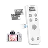 Remote Control for Canon Camera,Rechargeable Wireless Shutter Release with OLED Screen for Canon EOS RP, EOS R, R5, R6, M50, M50 II, 6D Mark II, 77D, 850D, 800D, Rebel T7i, T8i; Replaces BR-E1 (white)