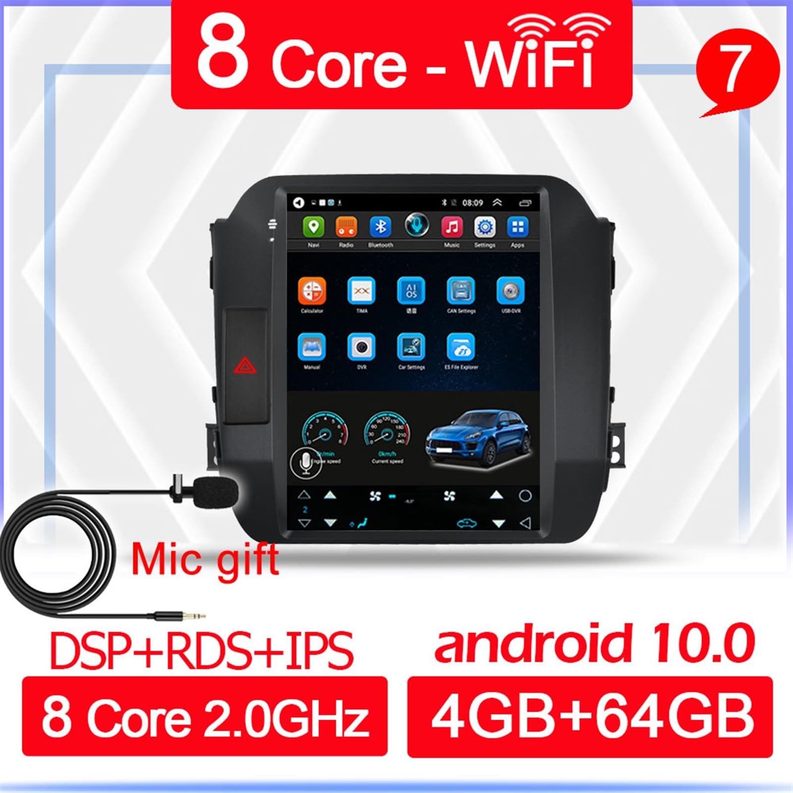 Radio samochodowe dla Android 10 DSP IPS, Kia, Sportage