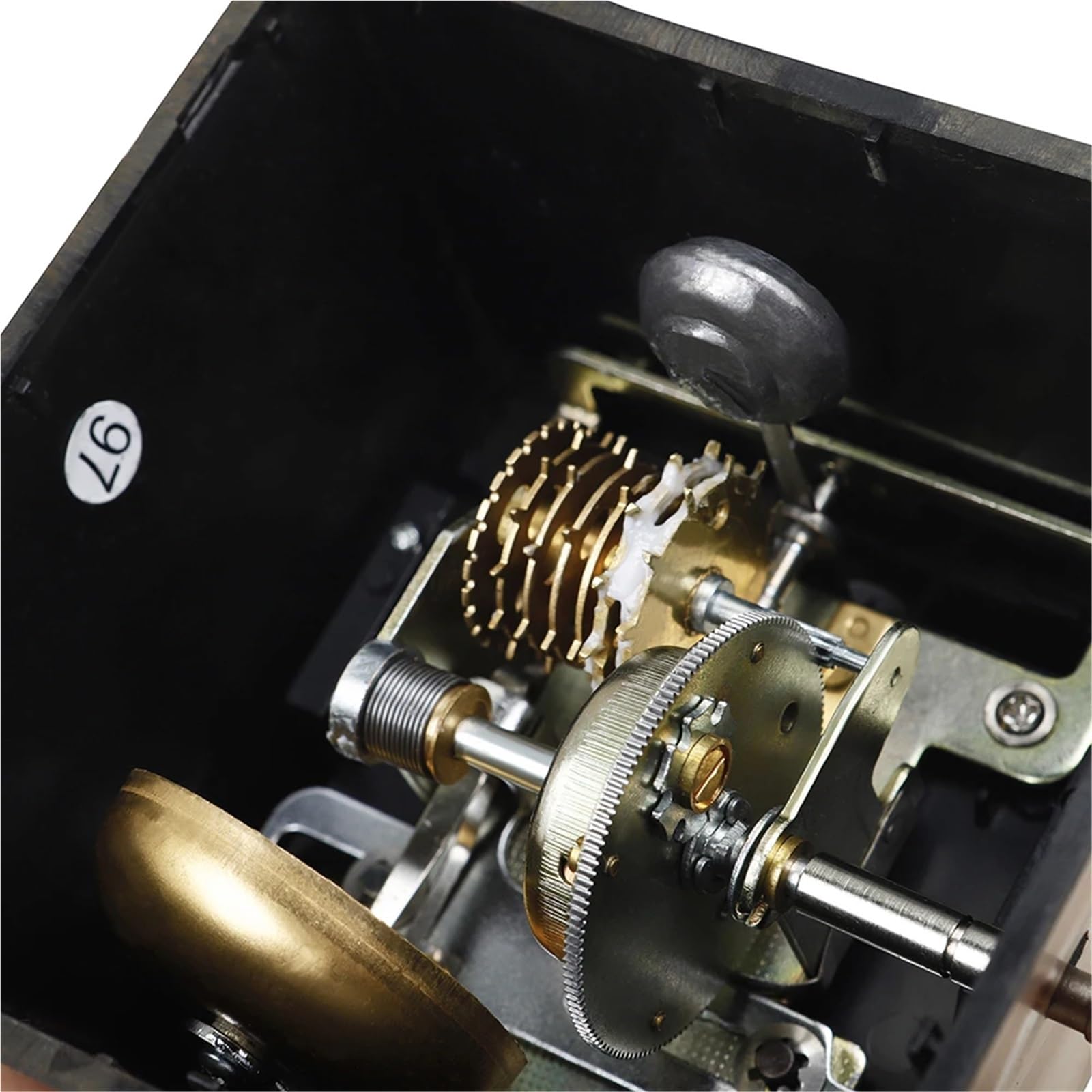 Mechanisches Metronom JP-30 Turmtyp Glockenring Metronom for Gitarre, Ukulele, Klavier, Übungsmusikinstrument, universell(Teak Color)