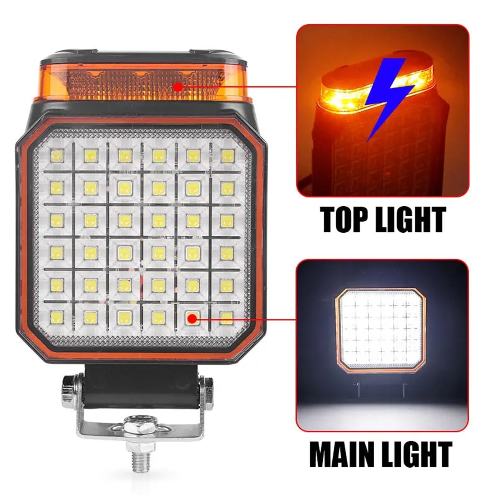 LED Oświetlenie pomocnicze 25W 4-calowe LED 12V 24V