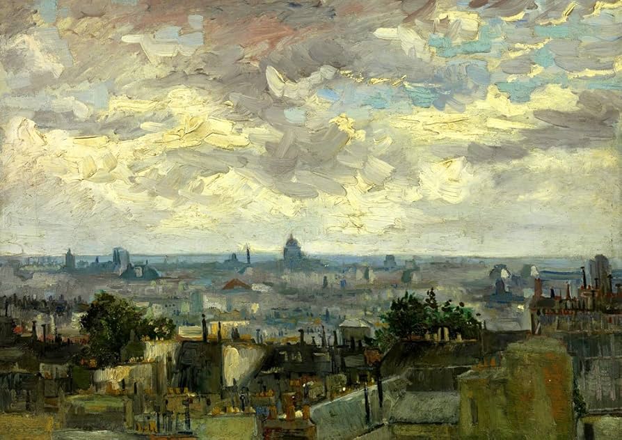 Amazon.co.jp: 世界の名画 ゴッホ パリの屋根の眺め ジークレー