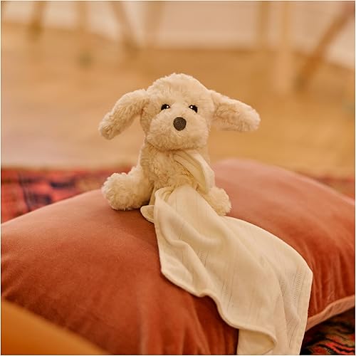 Miniatura 2 de GUND Baby Muttsy - Cachorro de peluche con manta de bebé, juguete sensorial de animal de peluche, crema, 14 pulgadas