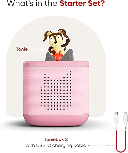 Miniatura 3 de Toniebox - Juego de 2 reproductores de audio para niños de 1 años en adelante, con Playtime Puppy - Rosa nube