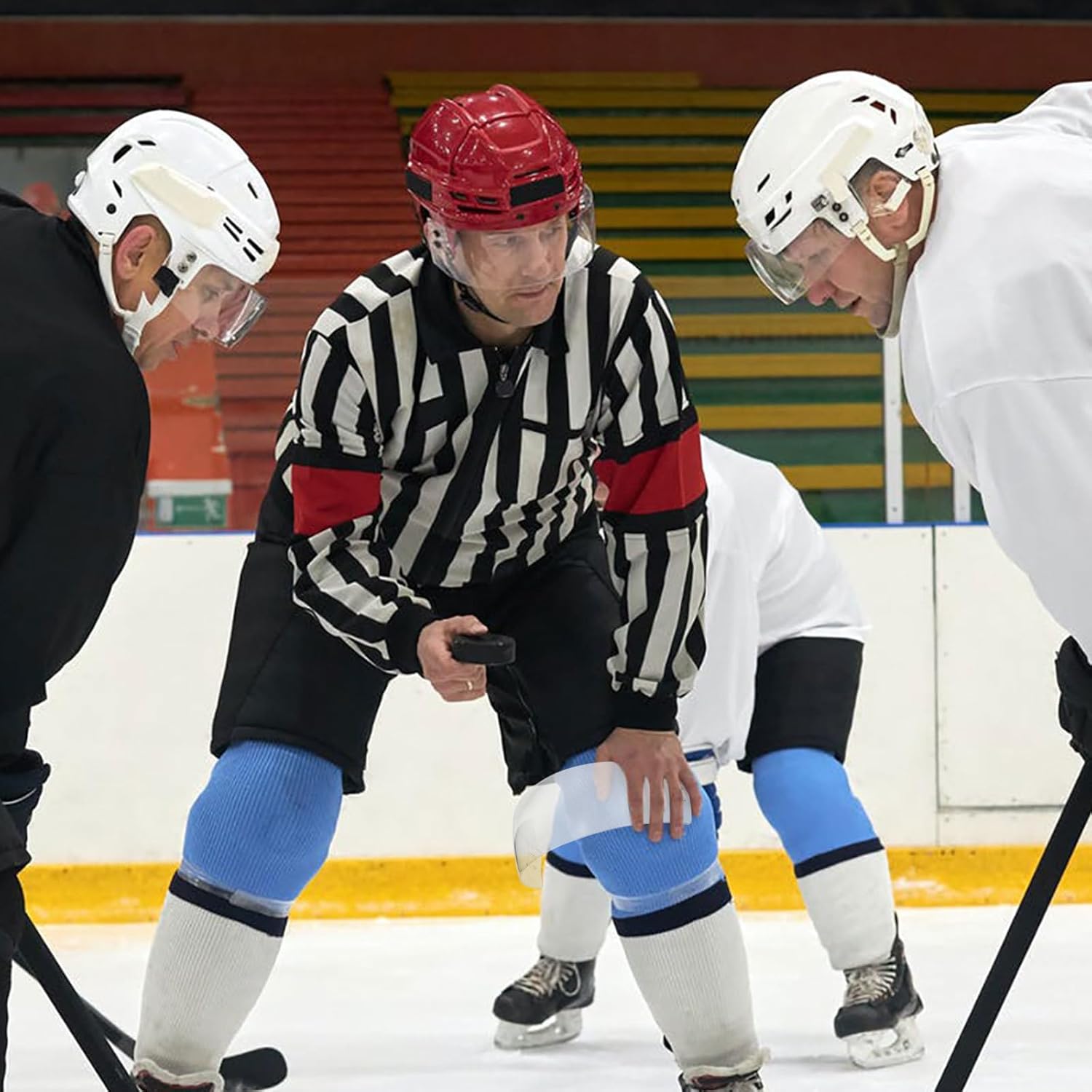 TOYANDONA Hockey Visor for Helmet - Anti-Scratch Ice Hockey Helmet Shield with Straight Cut Clear Design - Anti-Fog Protection for Roller Skating