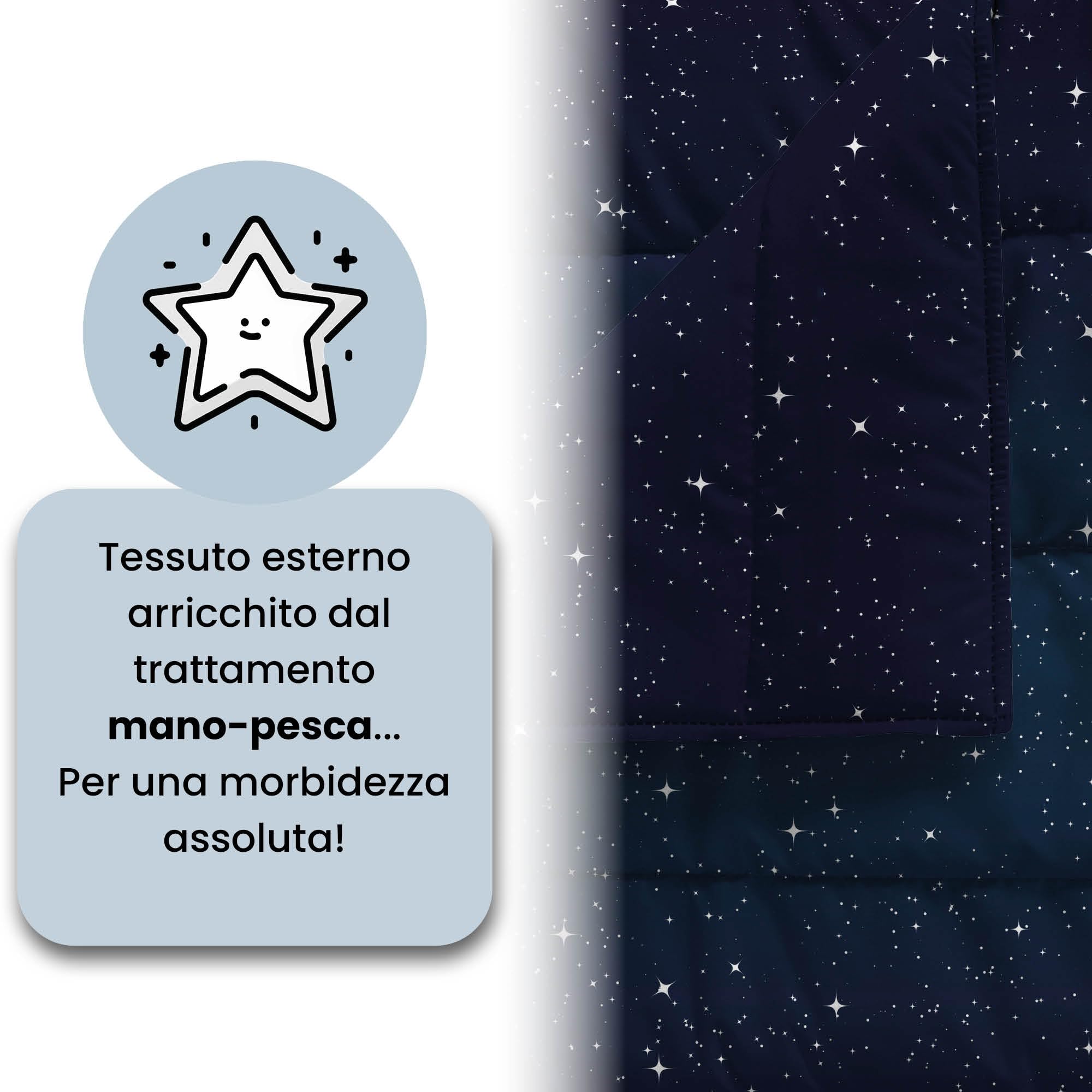 BASIC Drukowana letnia kołdra, Stars, 160x240cm