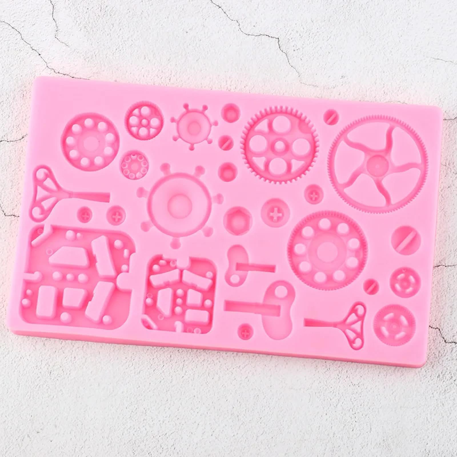 Moldes de silicona para manualidades, molde de chocolate, 20 x 12,5 cm, moldes de silicona para chocolate, caramelo, arcilla, cumpleaños, cupcakes, decoración de fondant, herramientas de decoración de